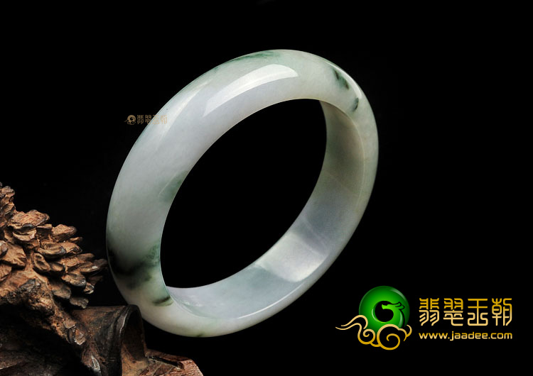 (超值推荐)糯冰种飘花手镯(54.3mm)