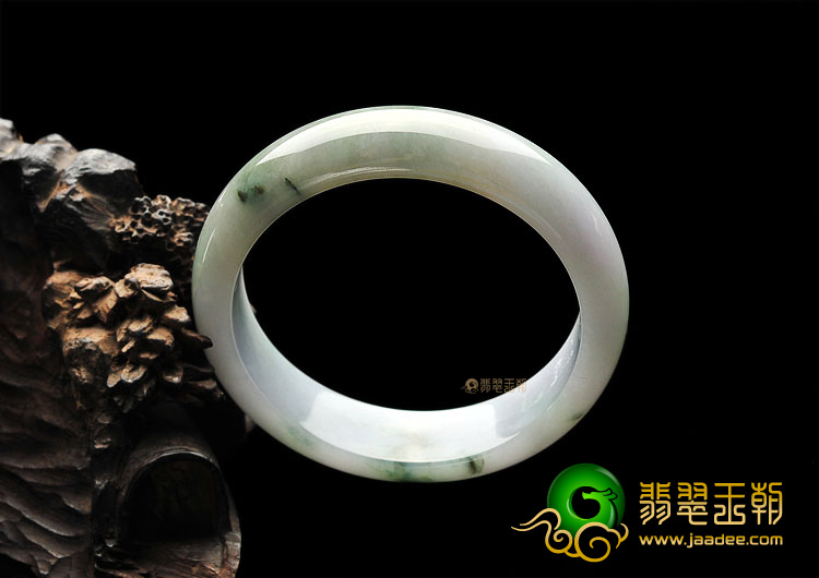 (超值推荐)糯冰种飘花手镯(54.3mm)