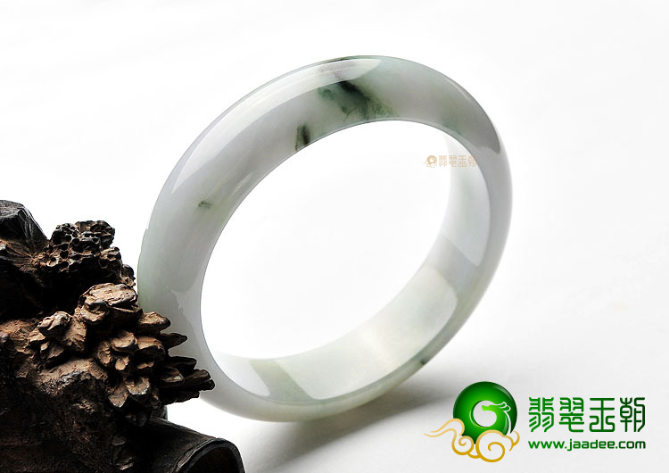 (超值推荐)糯冰种飘花手镯(54.3mm)