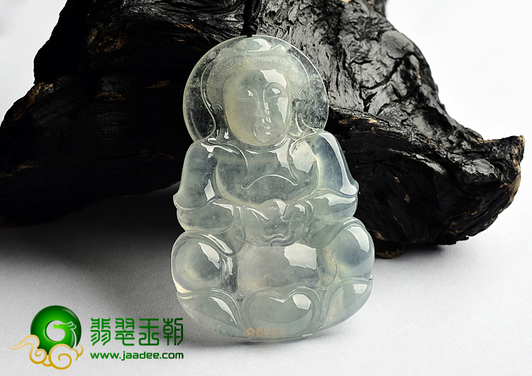 冰种晴水观音挂件