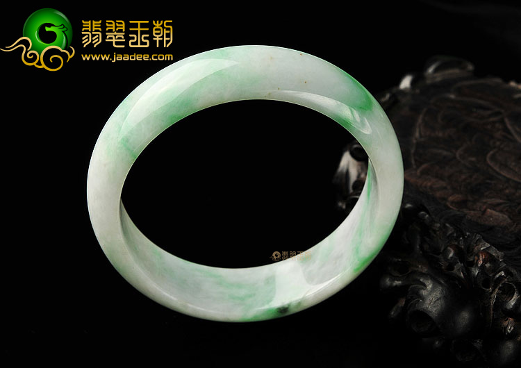 糯冰种飘翠手镯(59.4mm)