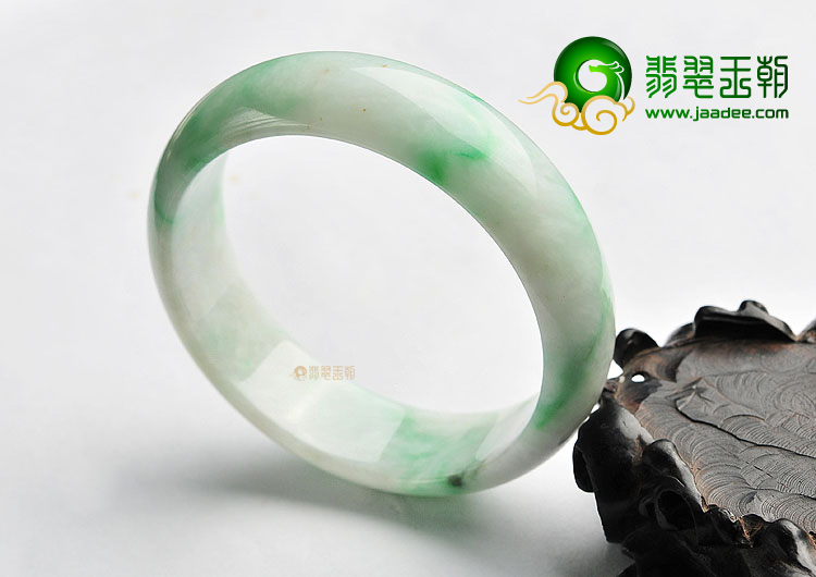 糯冰种飘翠手镯(59.4mm)