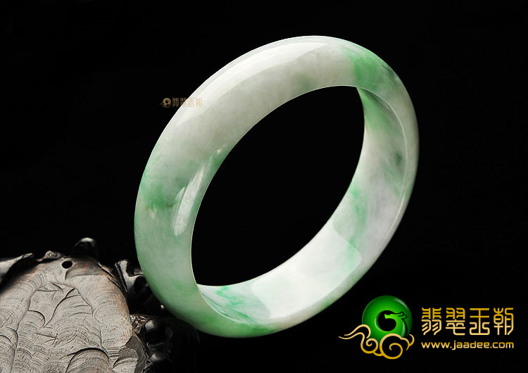 糯冰种飘翠手镯(59.4mm)