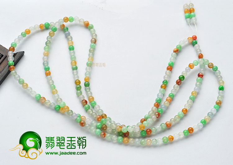 (超值推荐)冰种/糯冰种三彩项链/手链