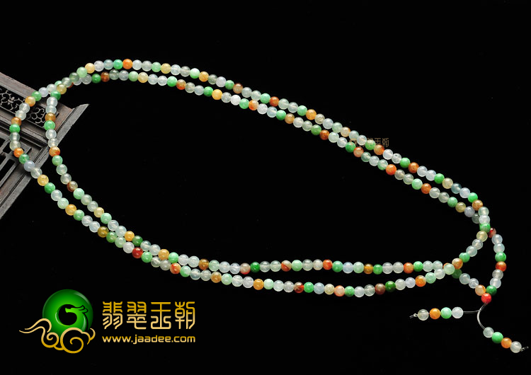 (超值推荐)冰种/糯冰种三彩项链/手链