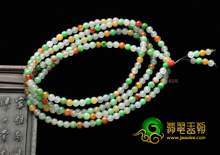 (超值推荐)冰种/糯冰种三彩项链/手链