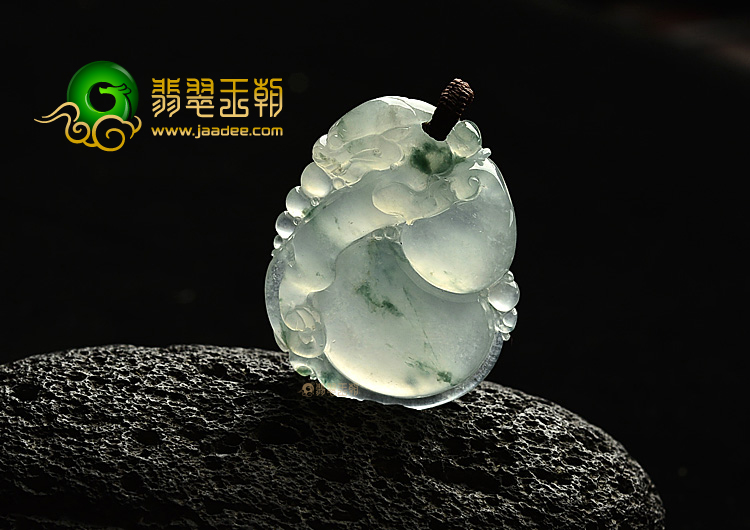 冰玻种飘花福禄寿挂件