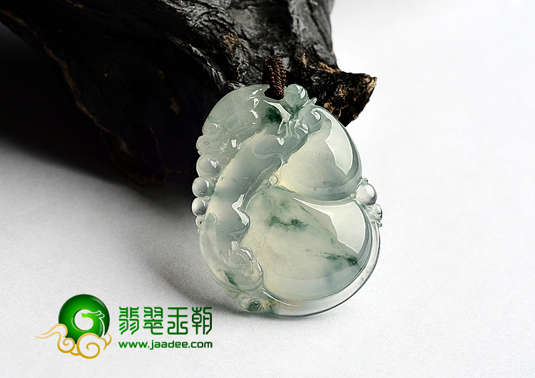 冰玻种飘花福禄寿挂件