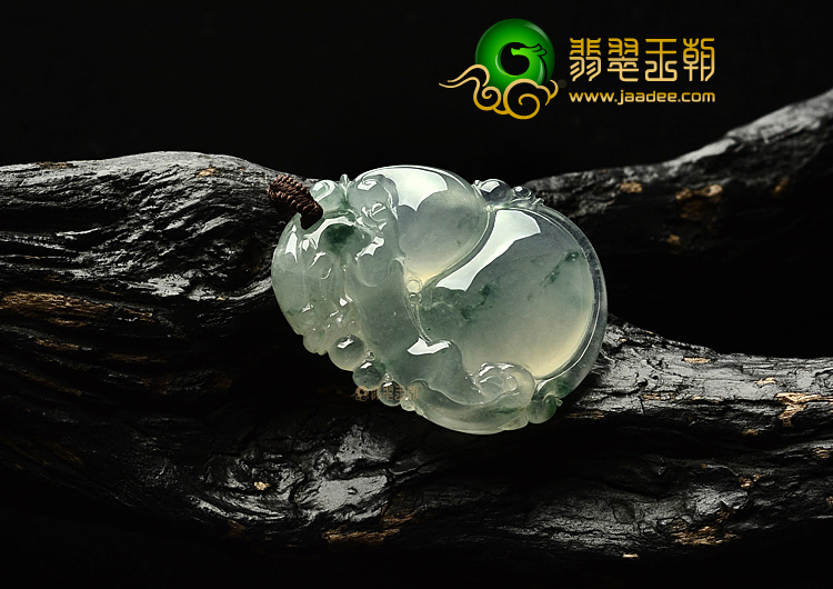 冰玻种飘花福禄寿挂件