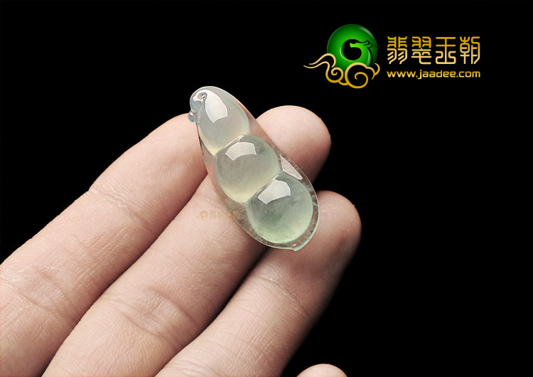 冰种晴水四季豆挂件