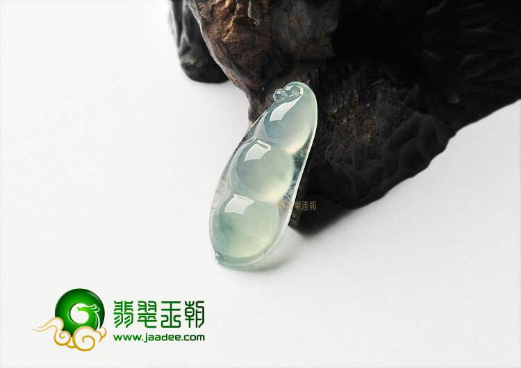 冰种晴水四季豆挂件