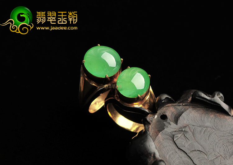 (成本清仓)冰种翠色戒面(四颗)