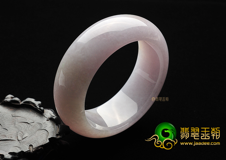 糯冰种淡紫罗兰手镯(59.1mm)