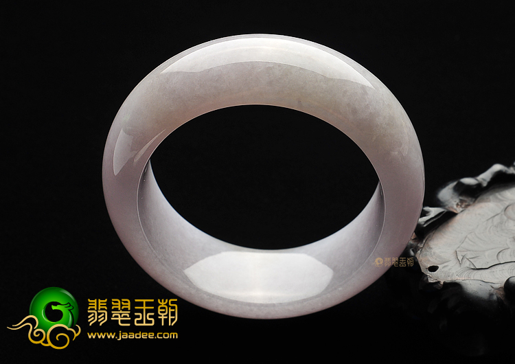 糯冰种淡紫罗兰手镯(59.1mm)