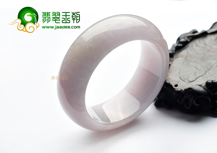 糯冰种淡紫罗兰手镯(59.1mm)