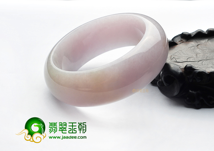 糯冰种淡紫罗兰手镯(59.1mm)