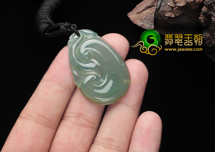 冰种晴水如意挂件