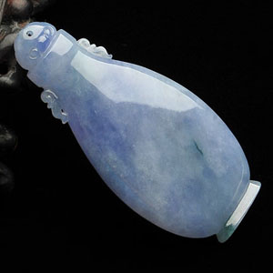 冰种紫罗兰平平安安挂件