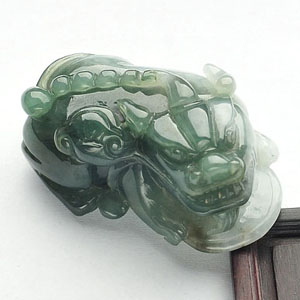 糯冰种晴水貔貅挂件