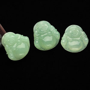 糯冰种晴水玉佛挂件(一批走)