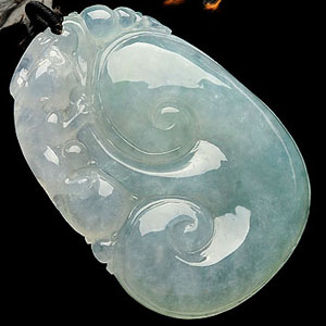 冰种晴水貔貅如意挂件