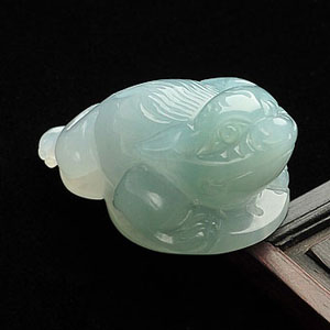 冰种晴水招财进宝挂件