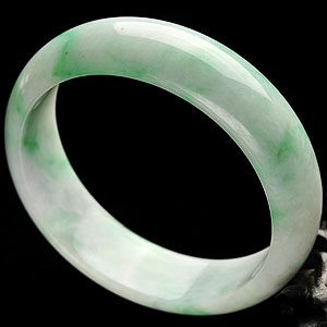 糯冰种飘翠手镯(59.4mm)