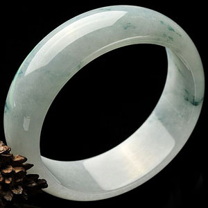 糯冰种飘花手镯(62.6mm)