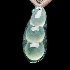 冰种晴水四季豆挂件
