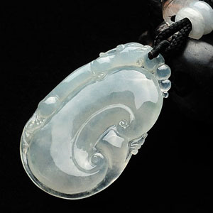 冰种如意寿挂件