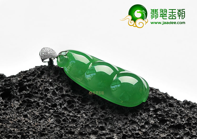 (超值推荐)冰种正阳绿四季豆挂件
