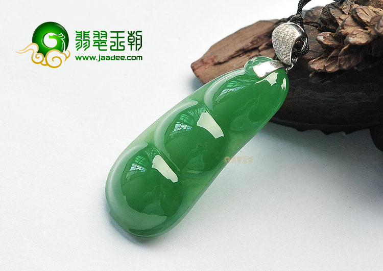 (超值推荐)冰种正阳绿四季豆挂件