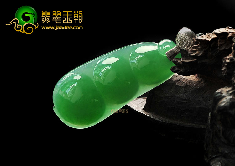 (超值推荐)冰种正阳绿四季豆挂件