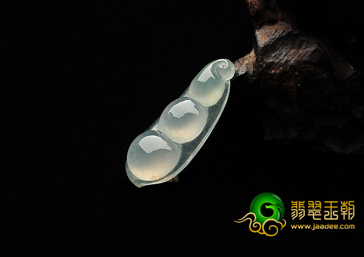 冰种晴水四季豆挂件