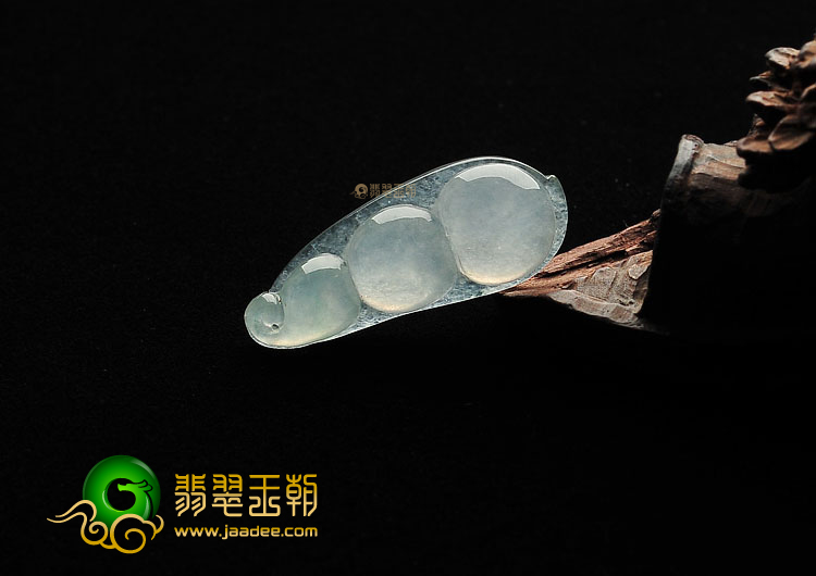 冰种晴水四季豆挂件