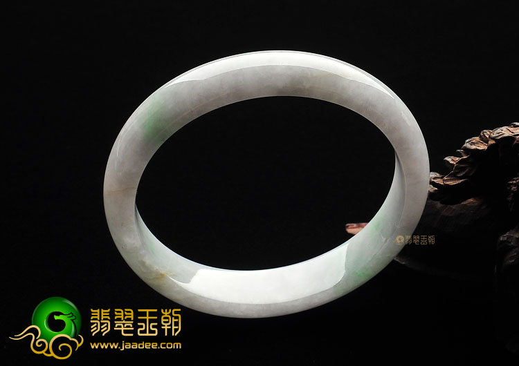糯冰种飘花贵妃镯(53.6mm-47.2mm)