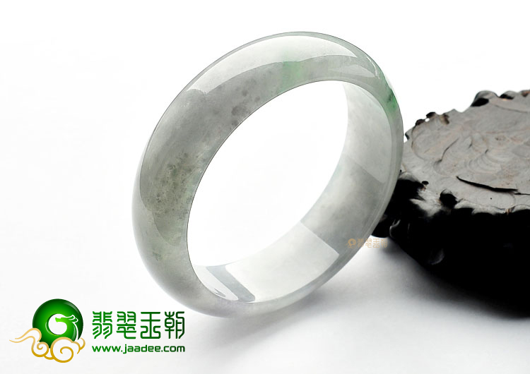 (超值推荐)糯冰种晴水飘花手镯(57.6mm)