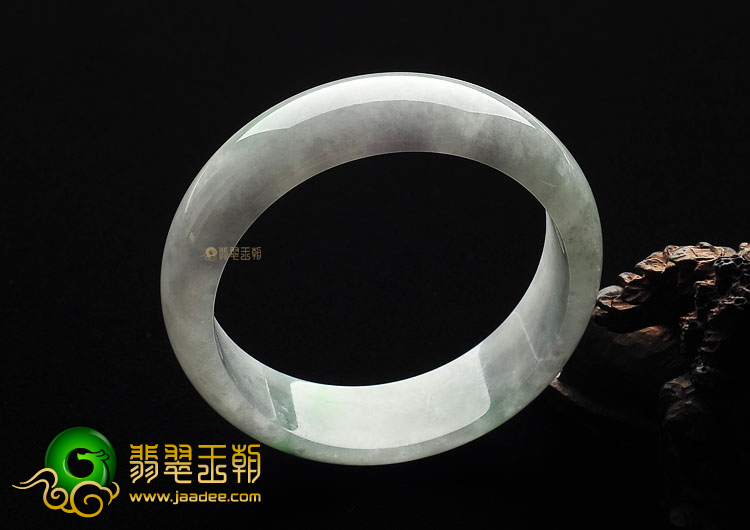 (超值推荐)糯冰种晴水飘花手镯(57.6mm)