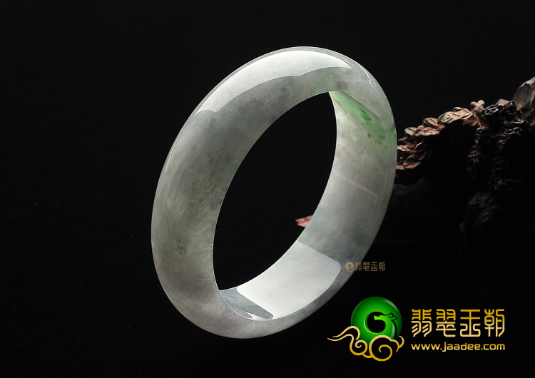 (超值推荐)糯冰种晴水飘花手镯(57.6mm)