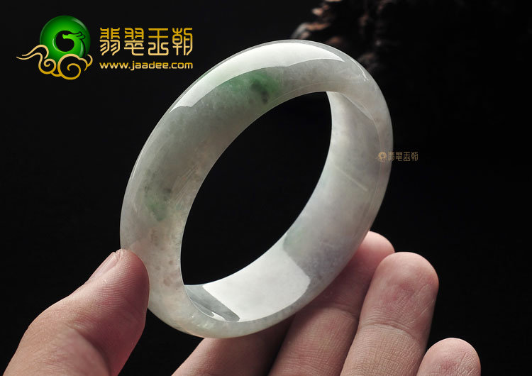 (超值推荐)糯冰种晴水飘花手镯(57.6mm)