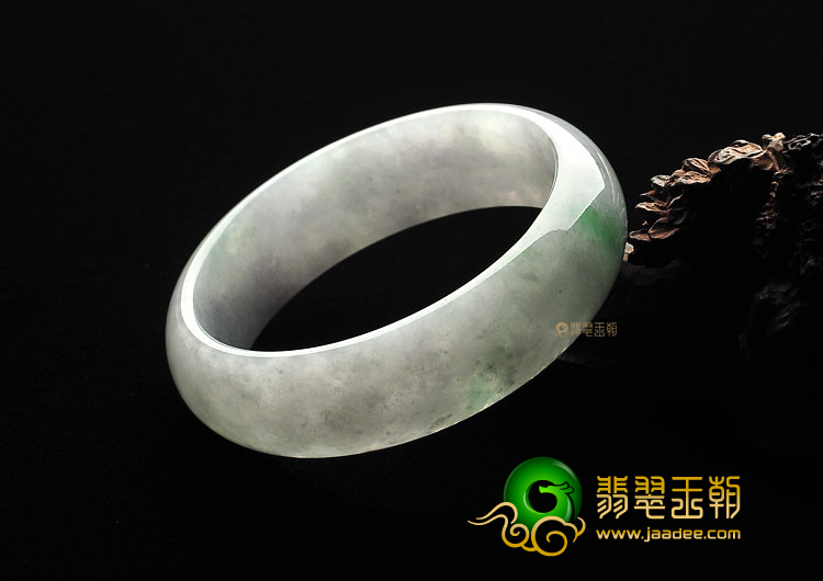(超值推荐)糯冰种晴水飘花手镯(57.6mm)