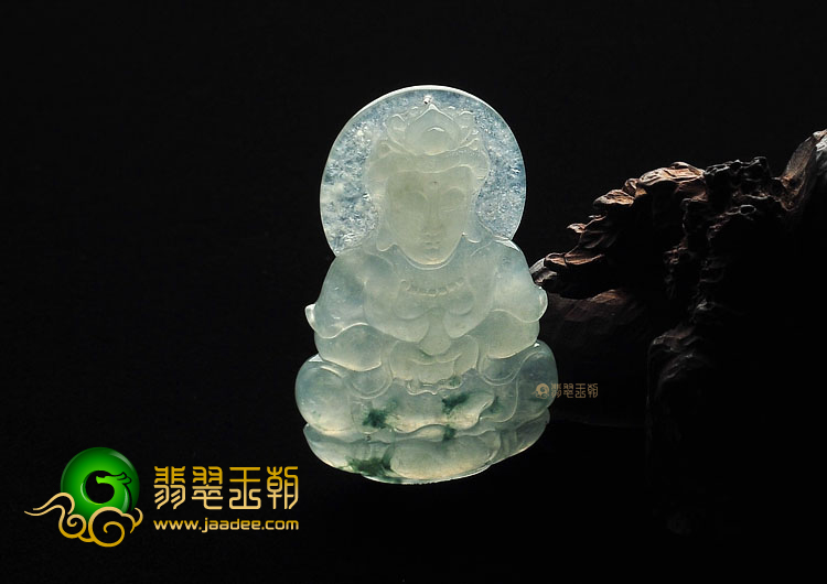 (超值推荐)冰种飘花观音挂件
