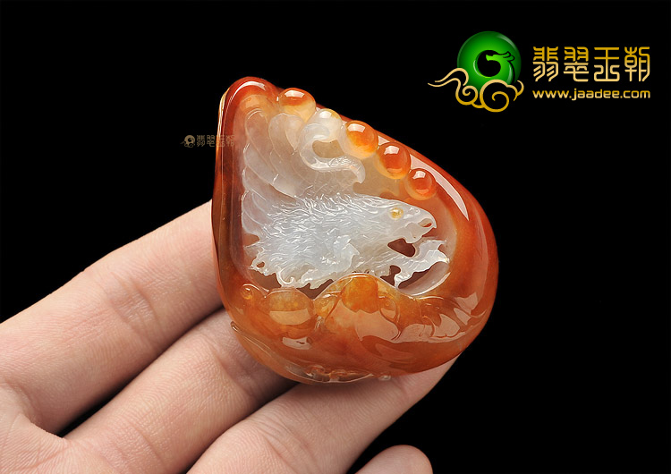 (超值推荐)冰种红黄翡大展宏图挂件