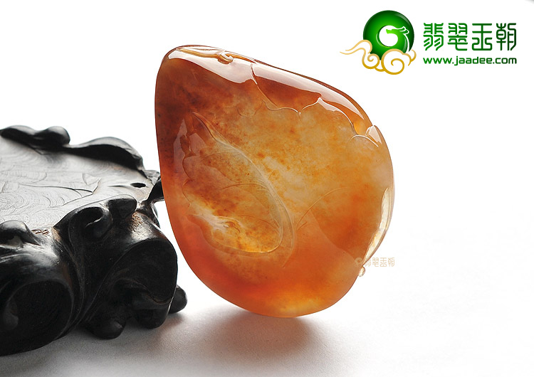 (超值推荐)冰种红黄翡大展宏图挂件