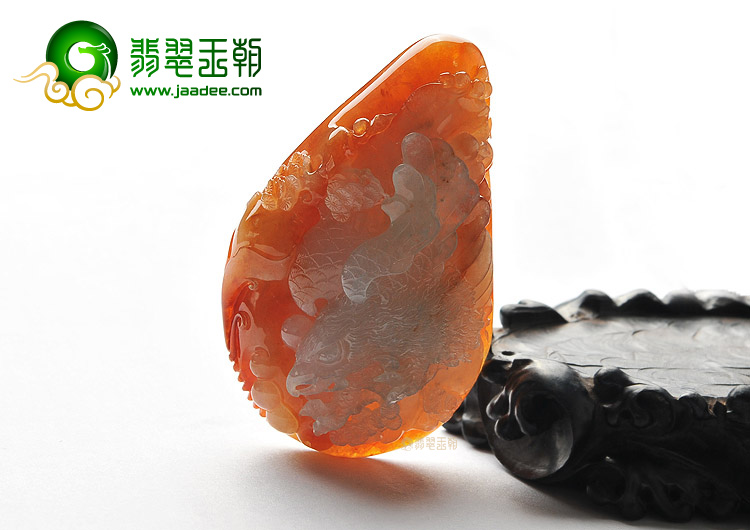 (超值推荐)冰种红黄翡大展宏图挂件