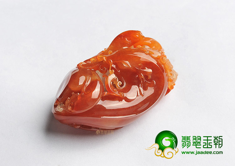 (超值推荐)冰种红翡龙头鱼挂件