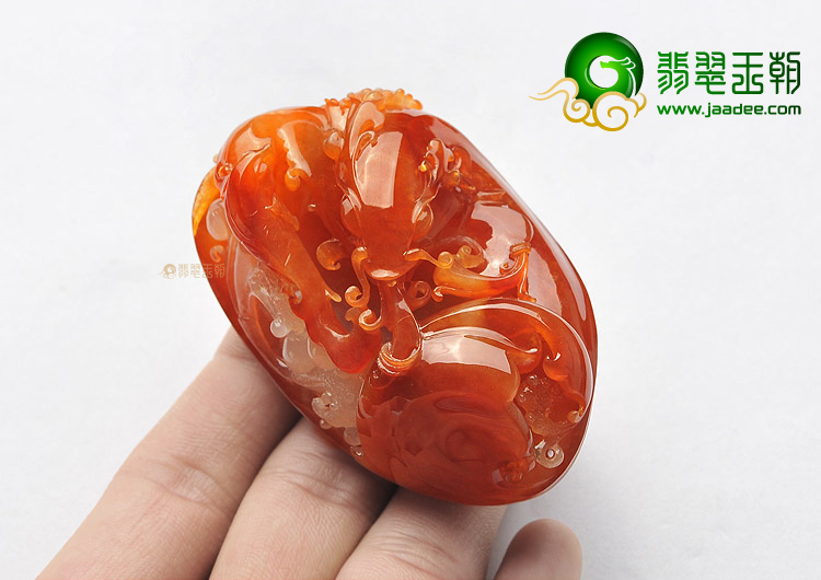 (超值推荐)冰种红翡龙头鱼挂件