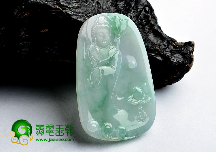 (超值推荐)冰种飘翠观音挂件