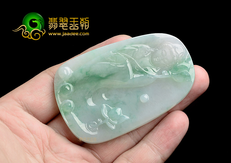 (超值推荐)冰种飘翠观音挂件