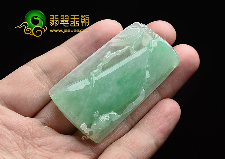 (超值推荐)冰种翠色节节高挂件